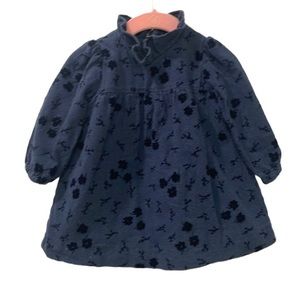 Zara baby navy blue dress 12-18 months